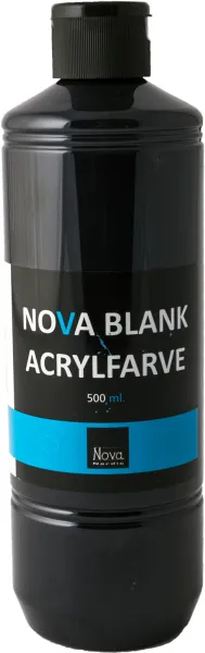 Nova ακρυλικό χρώμα γυαλιστερό 500 ml. Μαύρο