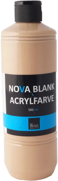 Nova ακρυλικό χρώμα γυαλιστερό 500 ml. Δέρμα/Μπεζ