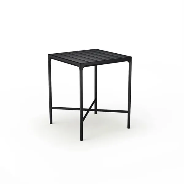 HOUE - FOUR τραπέζι μπαρ 90x90 cm - Μαύρο