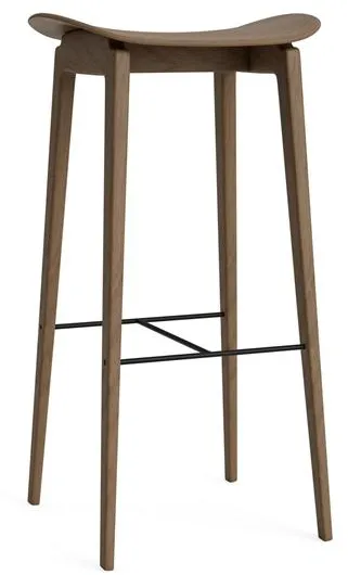 NORR11 NY11 Σκαμπό Μπαρ H75 cm Ανοιχτή Καπνιστή Δρυς