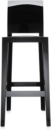 Kartell One More Please Μπαρ Σκαμπό H75 Γυαλιστερό Μαύρο