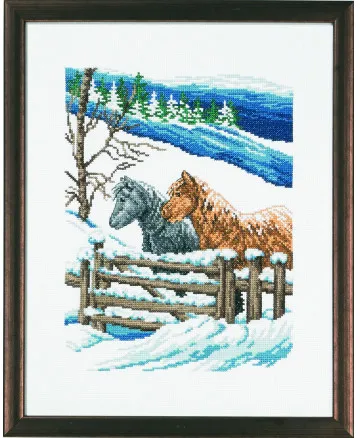 Permin Κιτ Κεντήματος Εικόνα Vinterfolden 29x37cm