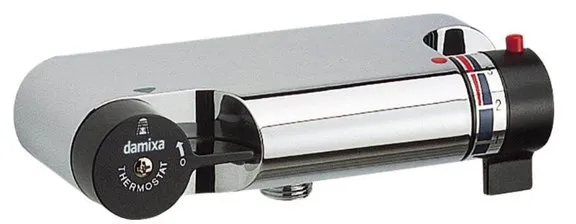 Damixa TMC Μπαταρία ντους, Μαύρο/Χρώμιο