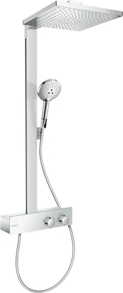 Hansgrohe Raindance E Showerpipe 300 σύστημα ντους με ShowerTablet 350, 1 τύπο ψεκασμού, χρωμέ