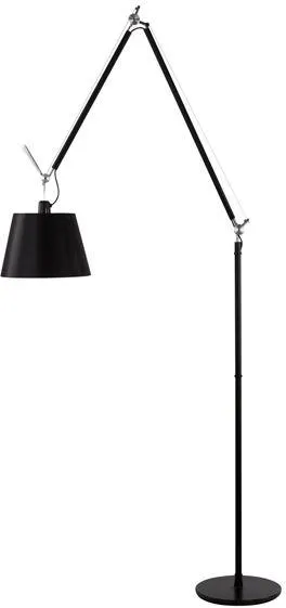 Artemide Tolomeo Mega Επιδαπέδια Λάμπα Μαύρη 32 cm Αμπαζούρ