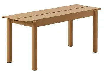 Muuto Linear Steel Πάγκος Καμένο Πορτοκαλί 110 X 34 cm