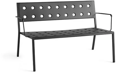 HAY Balcony Lounge Πάγκος με μπράτσα Ανθρακί