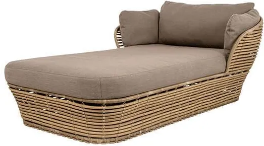 Cane-Line Basket daybed - Φυσικό πλαίσιο με μαξιλάρι