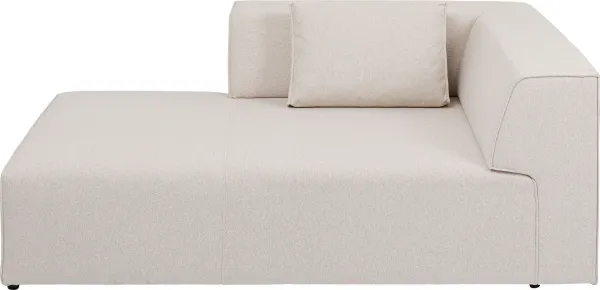 KARE DESIGN Infinity Ottomane Elements Cream Left -μονάδα - κρεμ πολυεστέρας και πολυπροπυλένιο