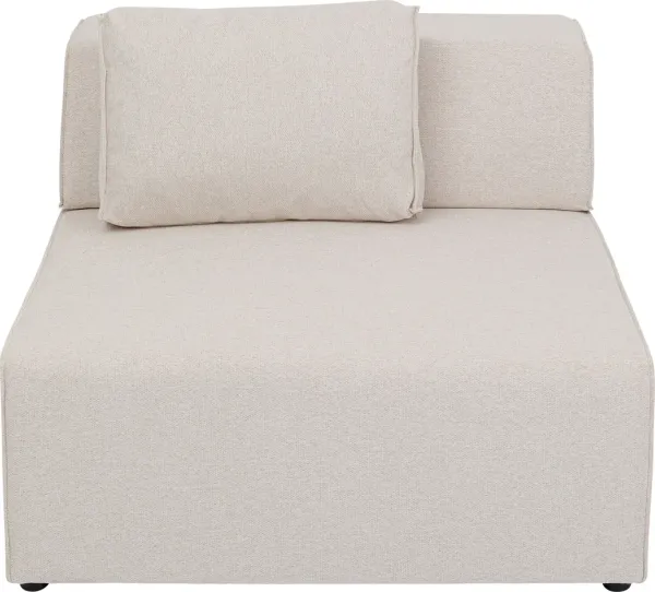 KARE DESIGN Infinity 2-θέσεων Elements Cream -μονάδα, 100 cm - κρεμ πολυεστέρας και πολυπροπυλένιο