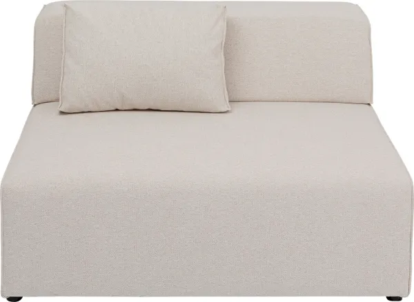 KARE DESIGN Infinity 2-θέσιο Elements Cream-μονάδα, 120 cm - κρεμ χρώμα πολυεστέρας και πολυπροπυλένιο
