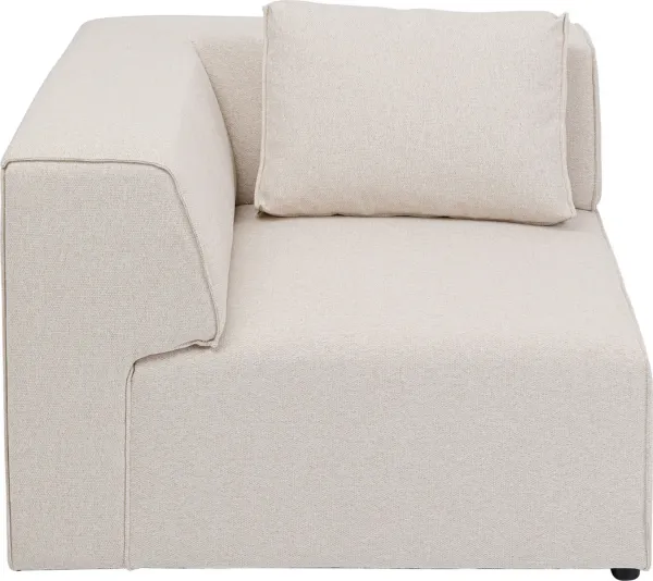 KARE DESIGN Infinity Corner Elements Cream Right -μονάδα - κρεμ χρώματος πολυεστέρας και πολυπροπυλένιο