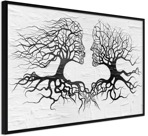 ARTGEIST Αφίσα με κορνίζα - Like the Old Trees Μαύρη με passepartout 60x40