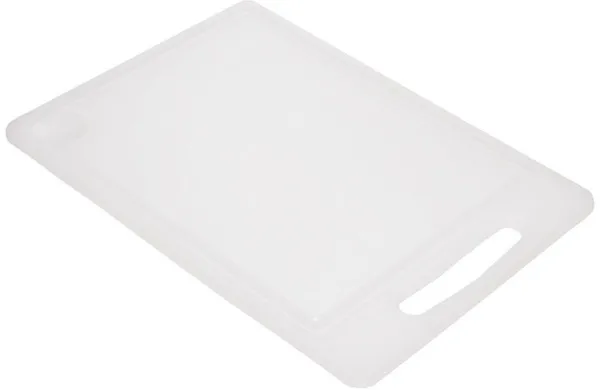 Επιφάνεια κοπής με αυλάκι για χυμούς 25x36cm λευκή