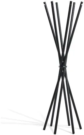 Møbel Copenhagen Coat Κρεμάστρα από βαμμένη σε μαύρο τέφρα/Σατινέ Μαύρο