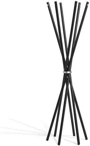 Møbel Copenhagen Coat Κρεμάστρα από Μαύρη Λακαρισμένη Φτελιά/Γυαλισμένο Αλουμίνιο